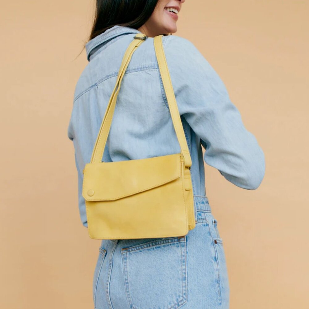 NWT *Latico* Lemon Yellow | Avalon Crossbody | Sold Out Color | w/ Dust Bag